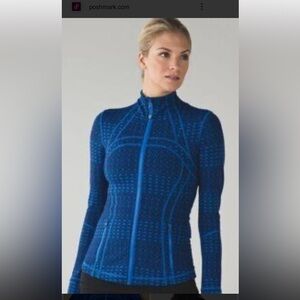 Lululemon Triometric Stripe Lakeside Blue Define Full-Zip Jacket 4 Women’s